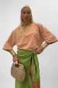 maglia over manica 3/4 mocha